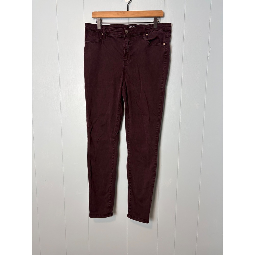 Buffalo David Bitton Hanna High Rise Soft‎ Stretch Skinny Jeans Plum 12/32